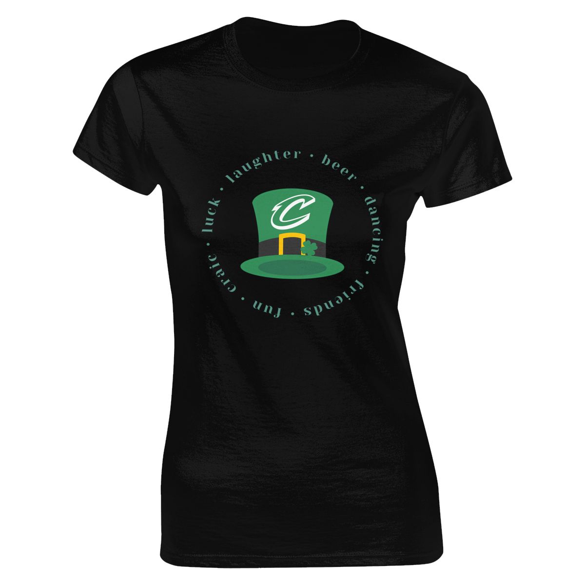 Cleveland Cavaliers Green Lucky St Patrick's Day Women's Classic-Fit T-Shirt