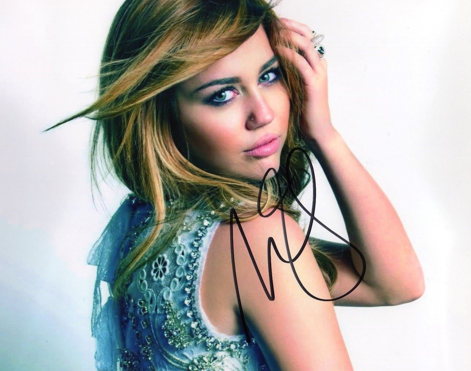 MILEY CYRUS AUTOGRAPHED SIGNED A4 PP POSTER Photo Poster painting PRINT 8