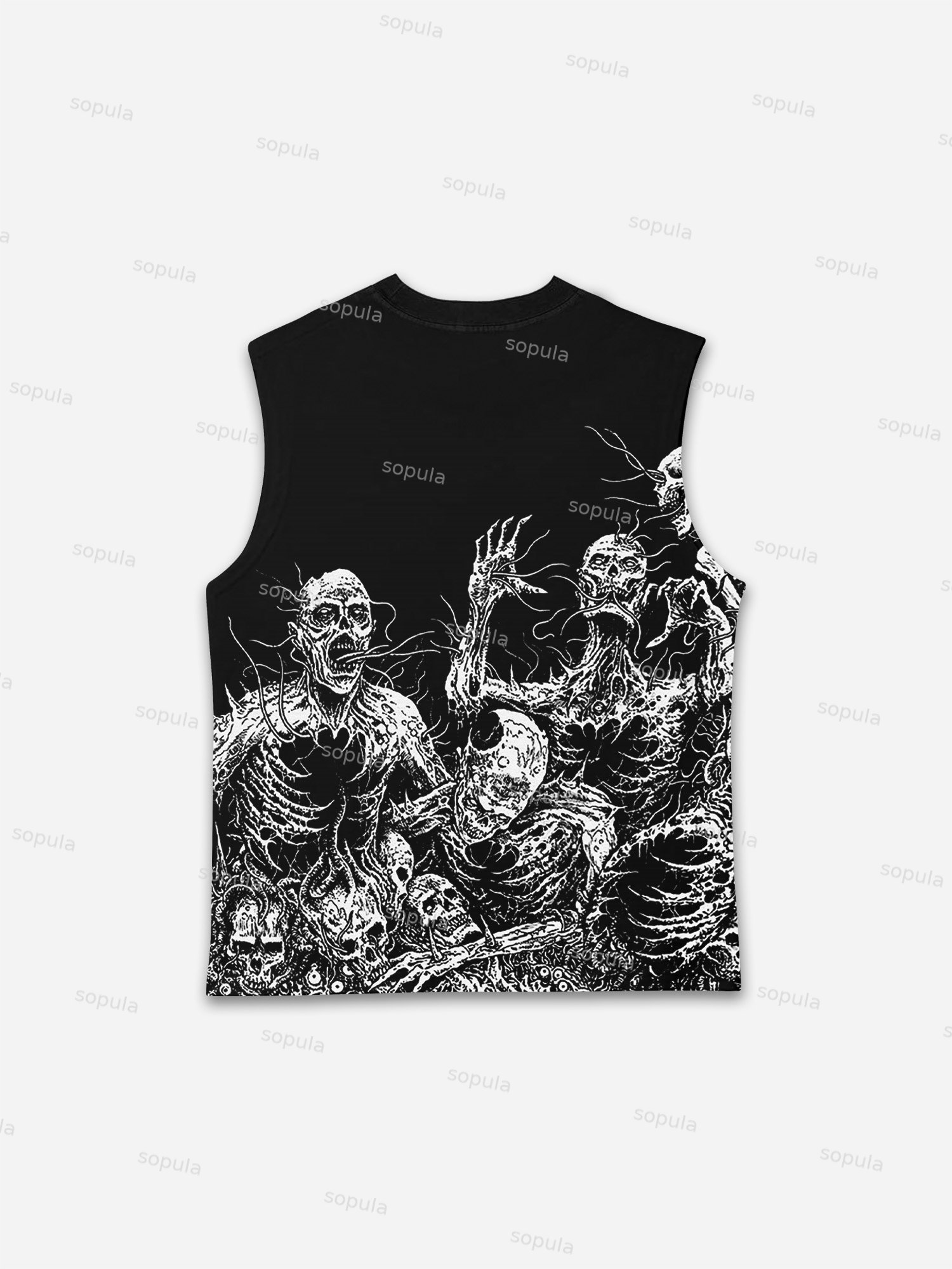 Skull Graphic Print Tank Top - Sopula｜Premium Graphic Tees & Graphic Clothing