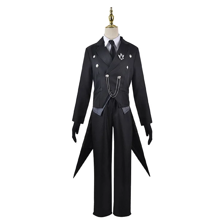 Black Butler Kuroshitsuji (2024) Sebas Black Set Outfits Cosplay Costume Halloween Carnival Suit