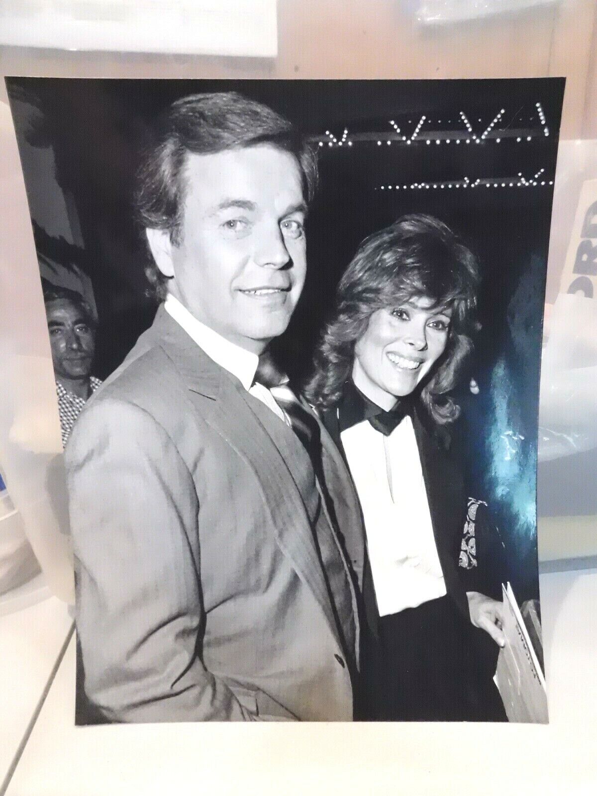 Robert Wagner & Jill St. John Black & White 1983 ABC Dinner Photo Poster painting S7