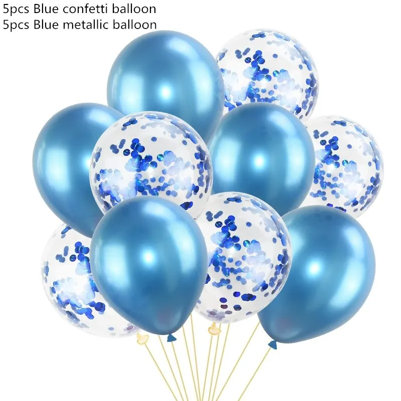10pcs 12inch Metallic Balloons Metal Latex Balloon Birthday Party Decoration Wedding Balloons gold inflatable helium Balloon