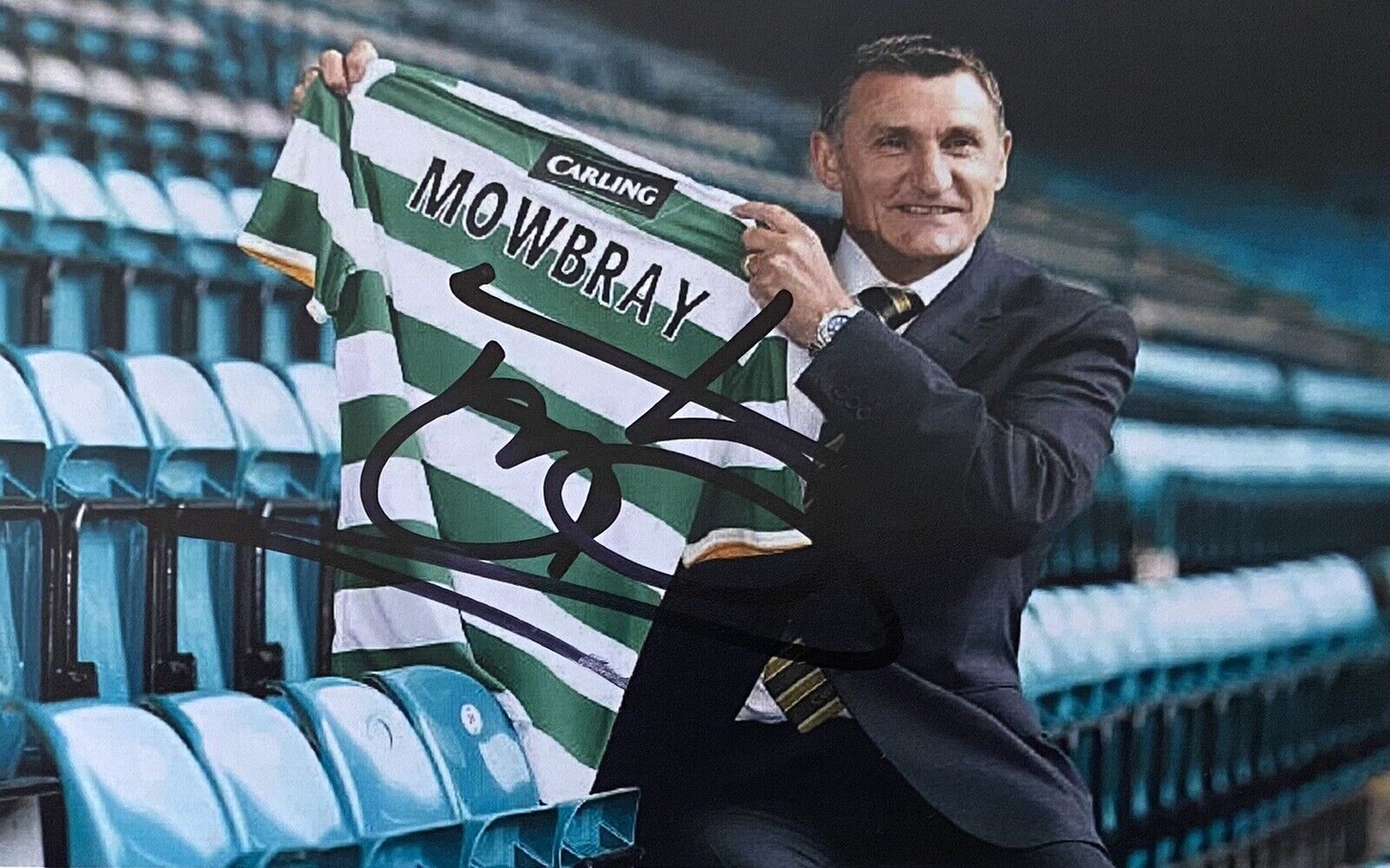 Tony Mowbray Genuine Hand Signed Celtic 6X4 Photo Poster painting