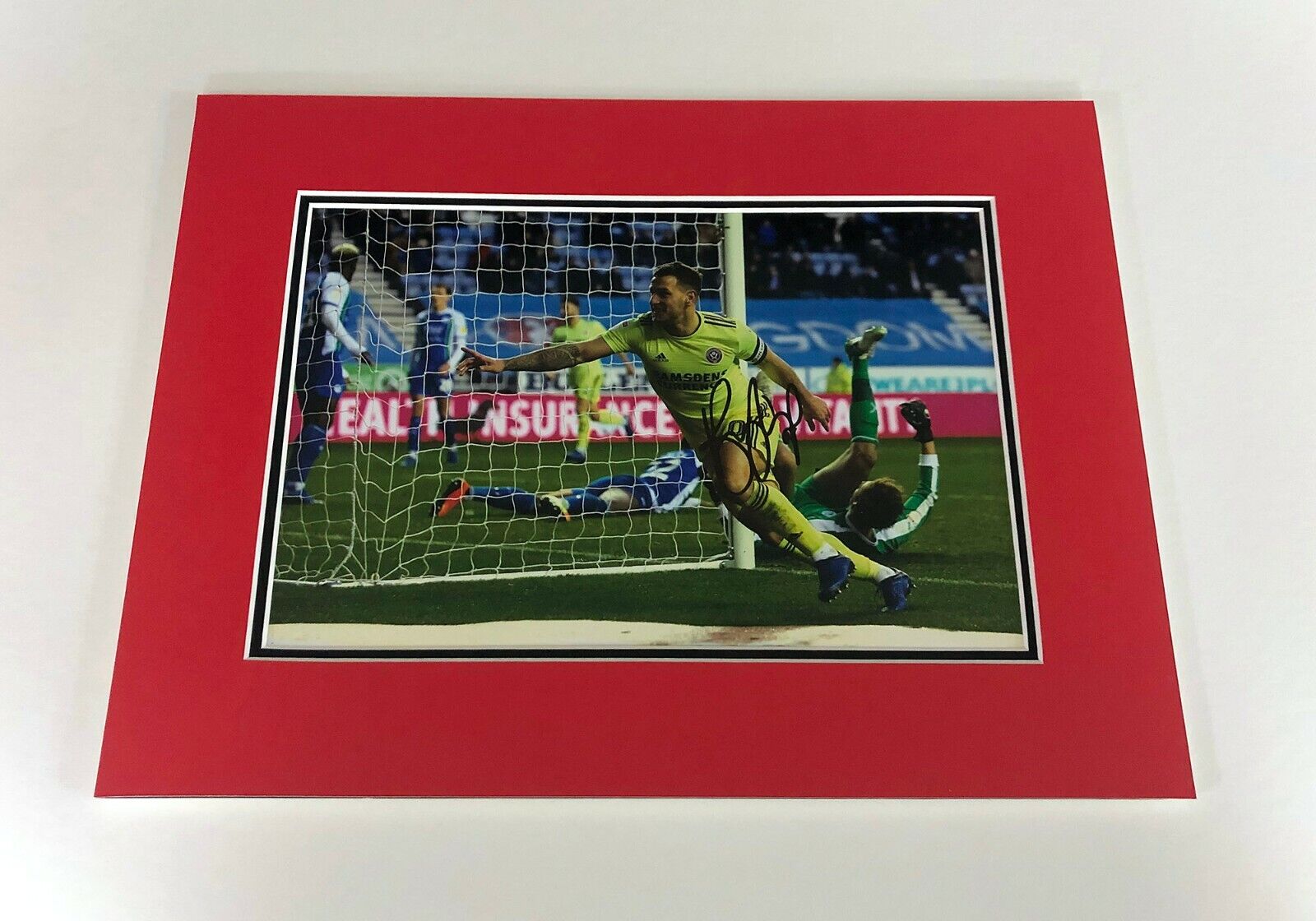 Billy Sharp SIGNED SUFC Mounted Photo Poster painting Display Sheffield United Legend AFTAL COA