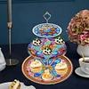 3 Tier Acrylic Mandala Pattern 5D DIY Diamond Painting Serving Tray Home Decor