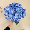 Artificial 5 Stems Silk Hydrangea Flower Bunch