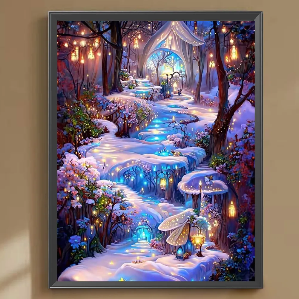 Partial AB Diamond Painting - Full Square Drill -Dreamland(Canvas|35*45cm)