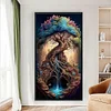 >SALE<Full Embroidery Eco-cotton Thread 161CT Printed Large Tree Cross Stitch 40x70cm