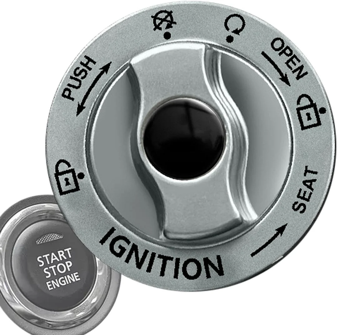 Push Button Start Cover - Metal Car Engine Start Stop Button Cover