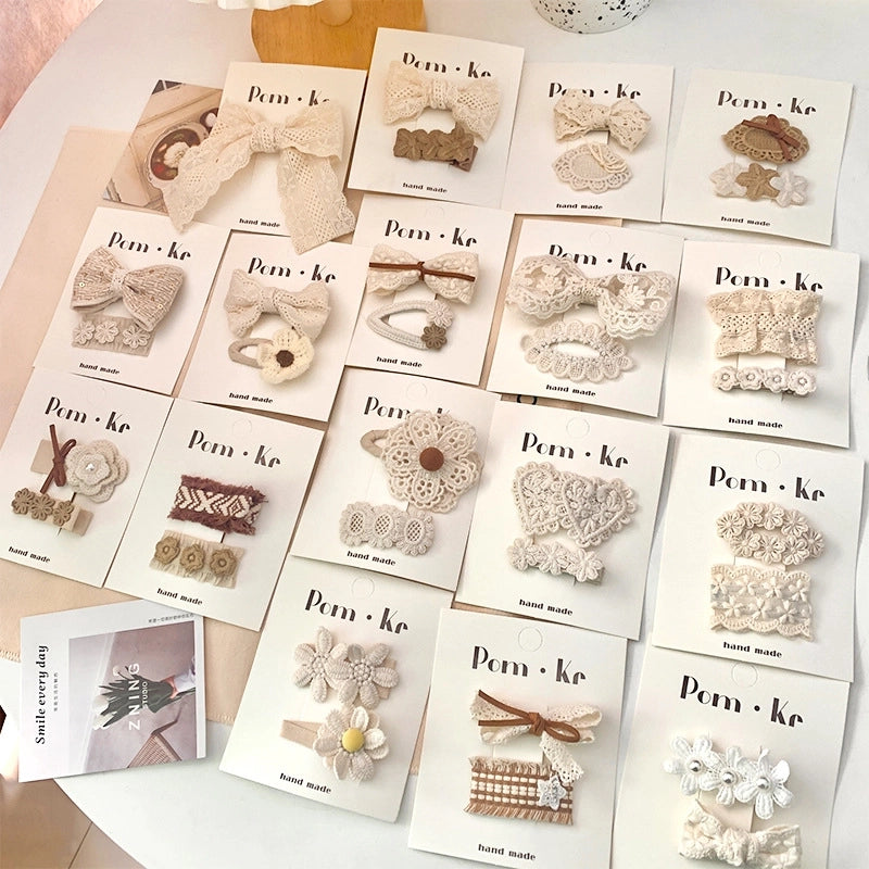 Sweet Kid'S Bow Knot Leather Hair Clip