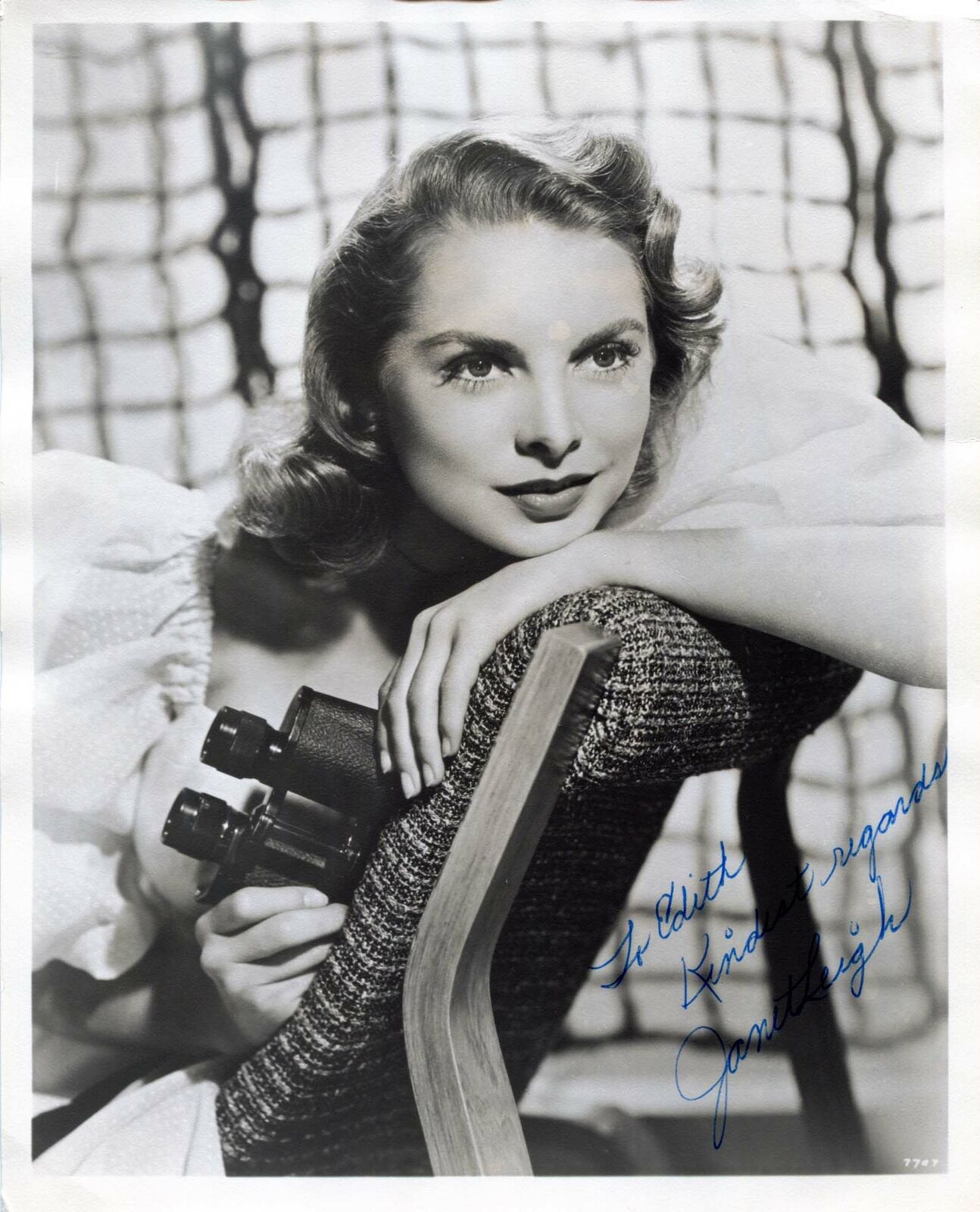 Janet Leigh AUTHENTIC autograph, signed vintage Photo Poster painting