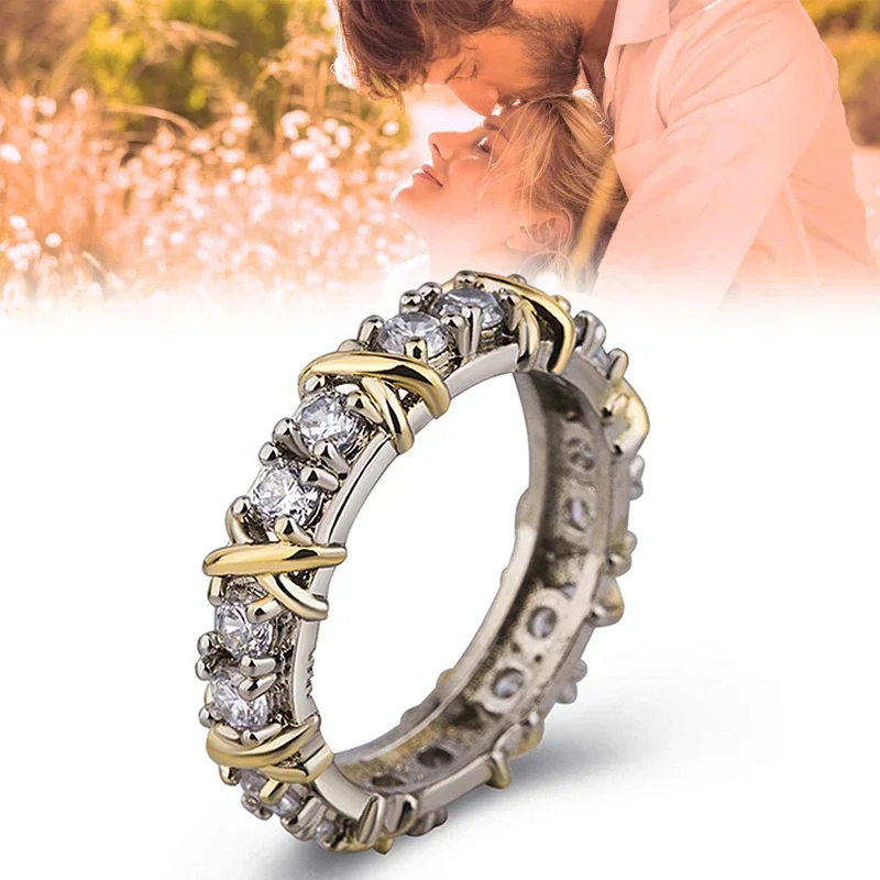cross full diamond ring