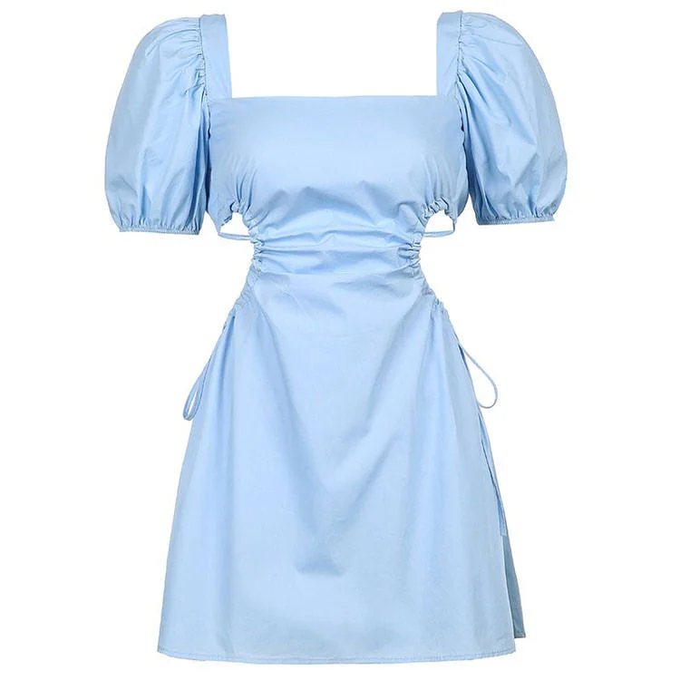 Blue Princess Strap-on Dress