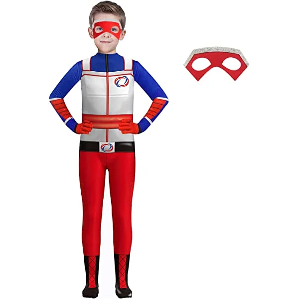 Superhero Cosplay Bodysuit For Boys Halloween Kids Dress Up Costume Spandex Jumpsuit Zentai