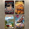 4pcs - Vintage Metal Signs(8*12Inch) - Vehicle 