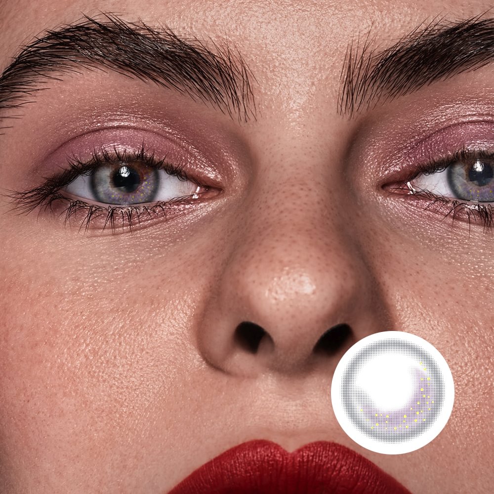 NEBULALENS Kino Ash Yearly Prescription Colored Contact Lenses NEBULALENS