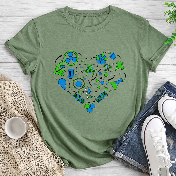 Love Biology Round Neck T-shirt