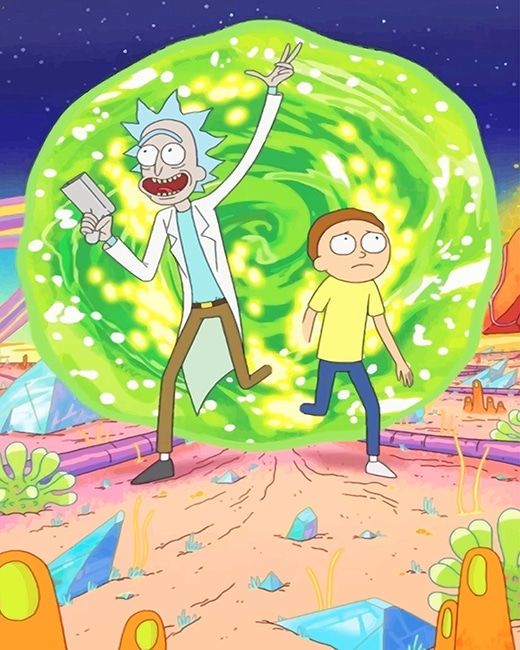 

Rick And Morty Adventure – Paint By Numbers - 40*50CM, 501 Original