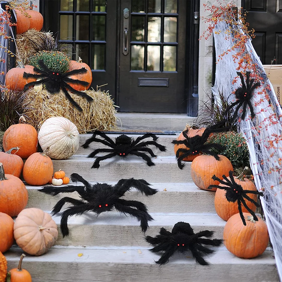 6 Pcs Halloween Spider Decorations