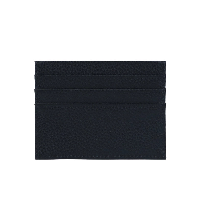 Unisex Solid Color Leather Open Card Holders
