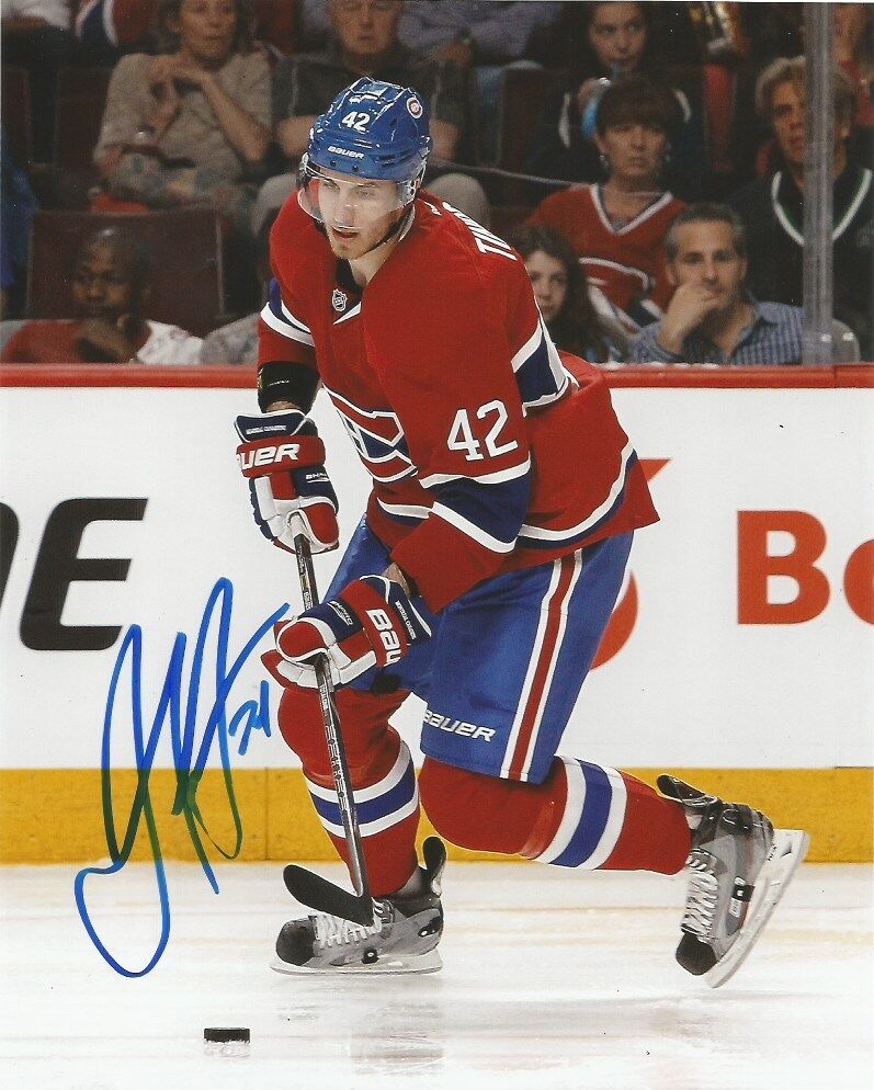 Montreal Canadiens Jared Tinordi Signed Autographed 8x10 Photo Poster painting COA C