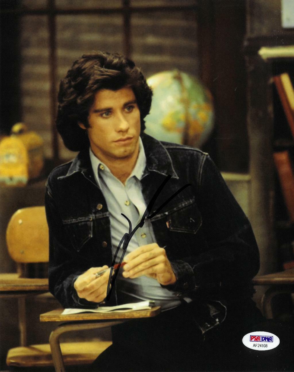 John Travolta Signed Welcome Back Kotter Autographed 8x10 Photo Poster painting PSA/DNA #AF24108