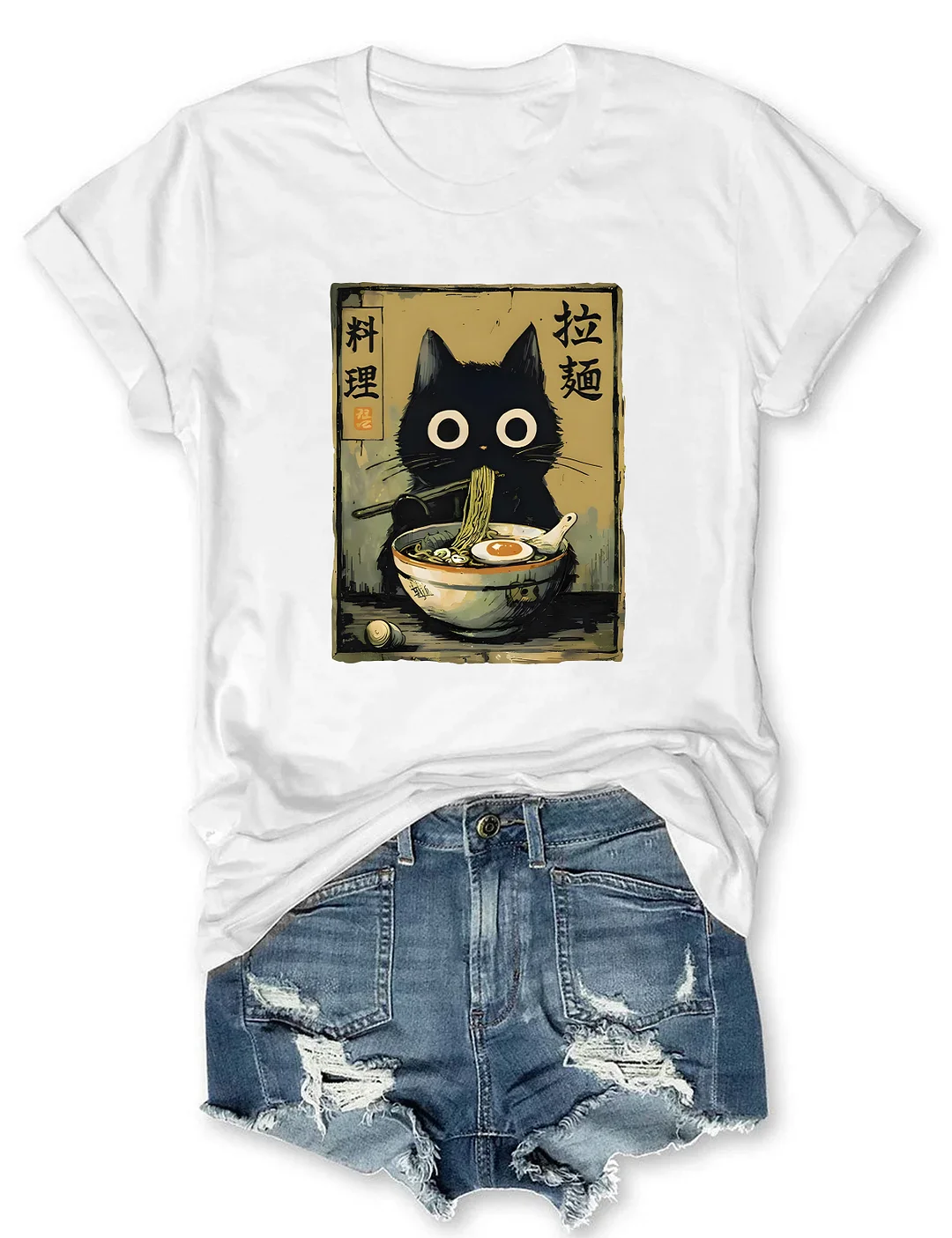 Ramen Cat T-shirt