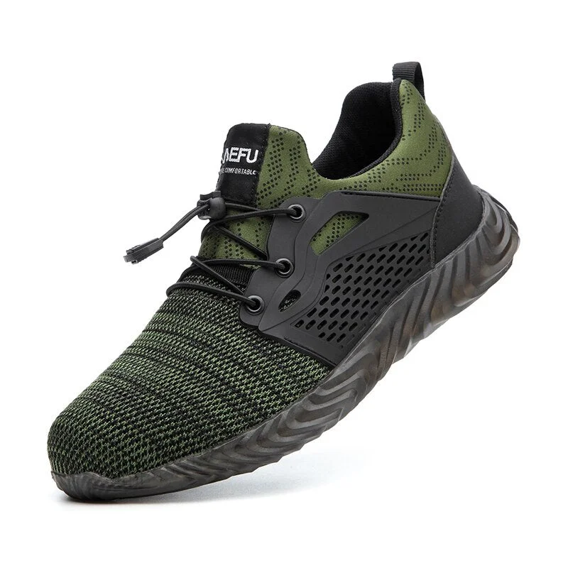 Safety Shoes for Men with Steel Toe Cap Women Work Footwear Breathable Sports Shoes Construction Trekking Boots Black Pink 36-48