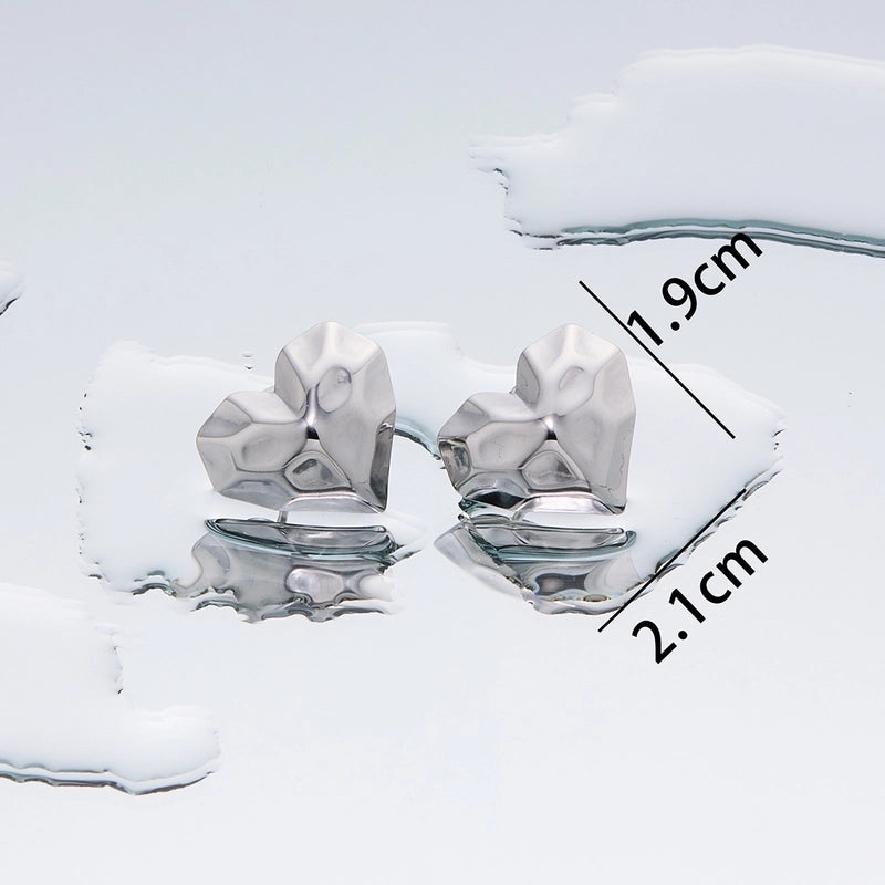 1 Pair Minimalist Geometric Plating Titanium Steel 18K Gold Plated Ear Studs