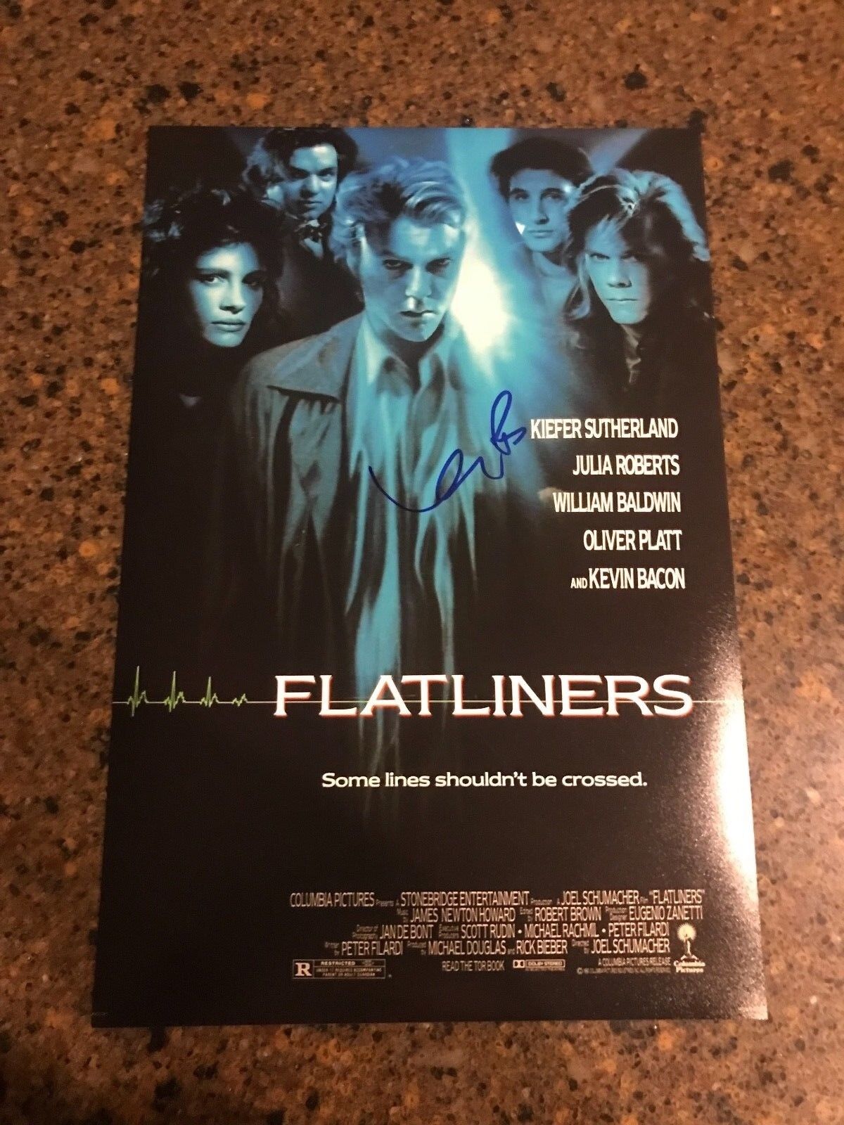 * KEVIN BACON * autographed signed 12x18 Photo Poster painting poster * FLATLINERS * 2