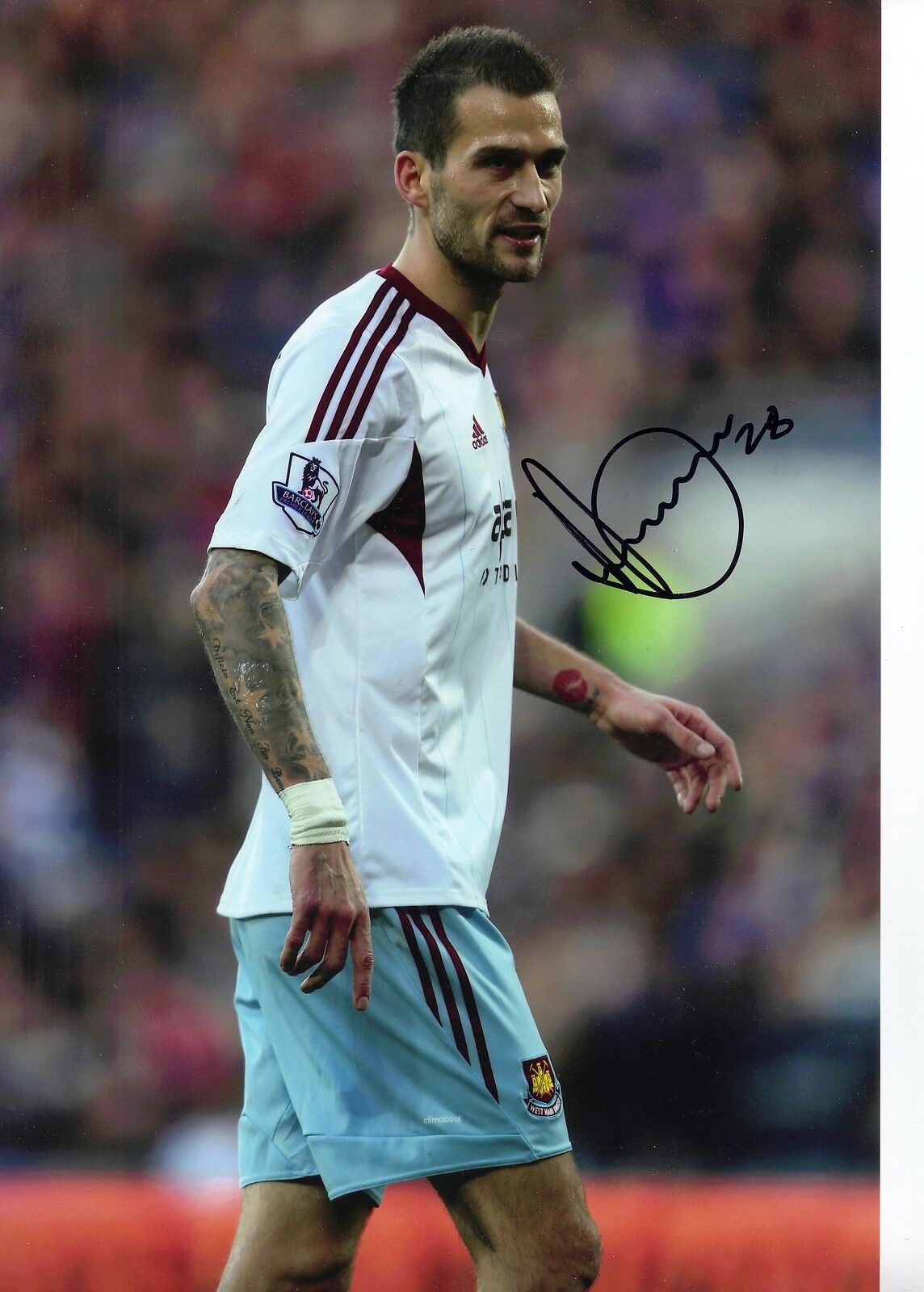 Roger Johnson Signed 12X8 Photo Poster painting West Ham United WITH PROOF AFTAL COA (9123)