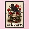 (Counted/Stamped) 11CT/14CT Crow And Skull-Cross Stitch 35*51cm/13.78*20.08in