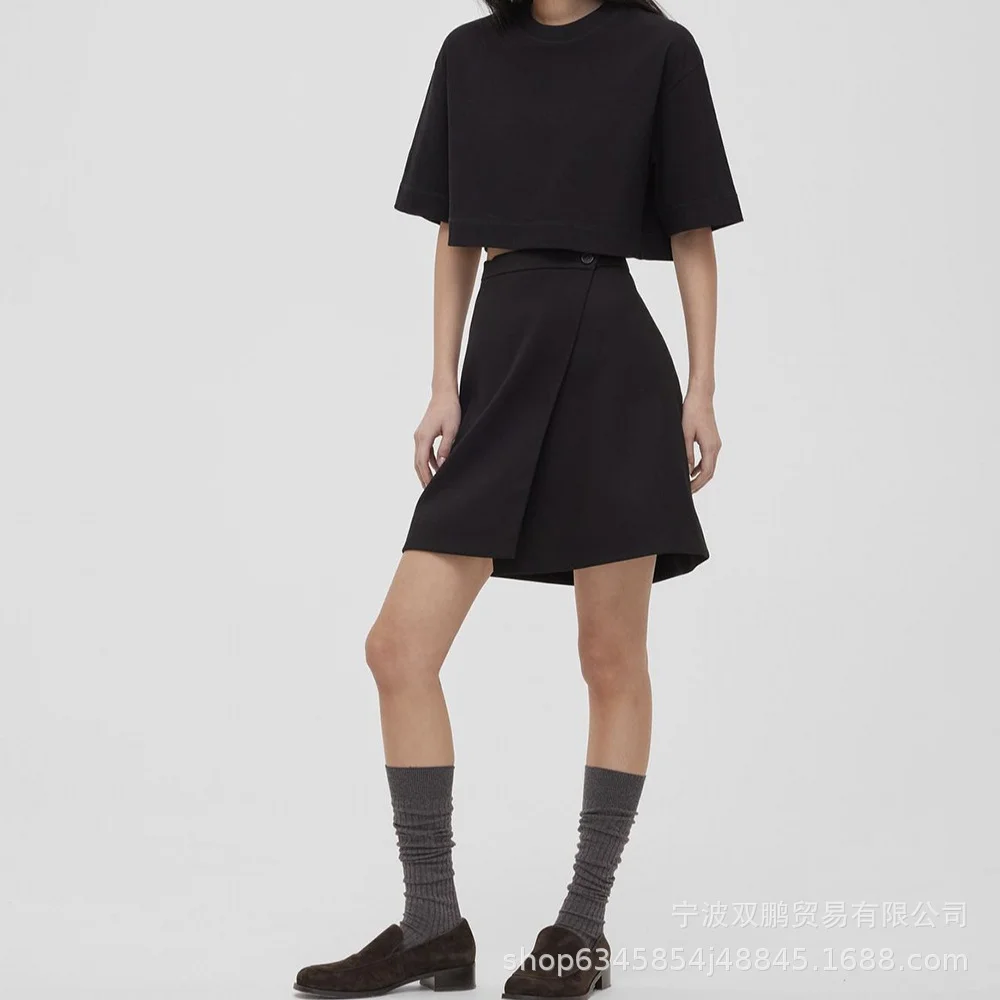 Athvotar Athvotar Spring Summer New Pure Color Short T-Shirt Women Hot Y2K Cotton Short-Sleeved Top Hot Babes