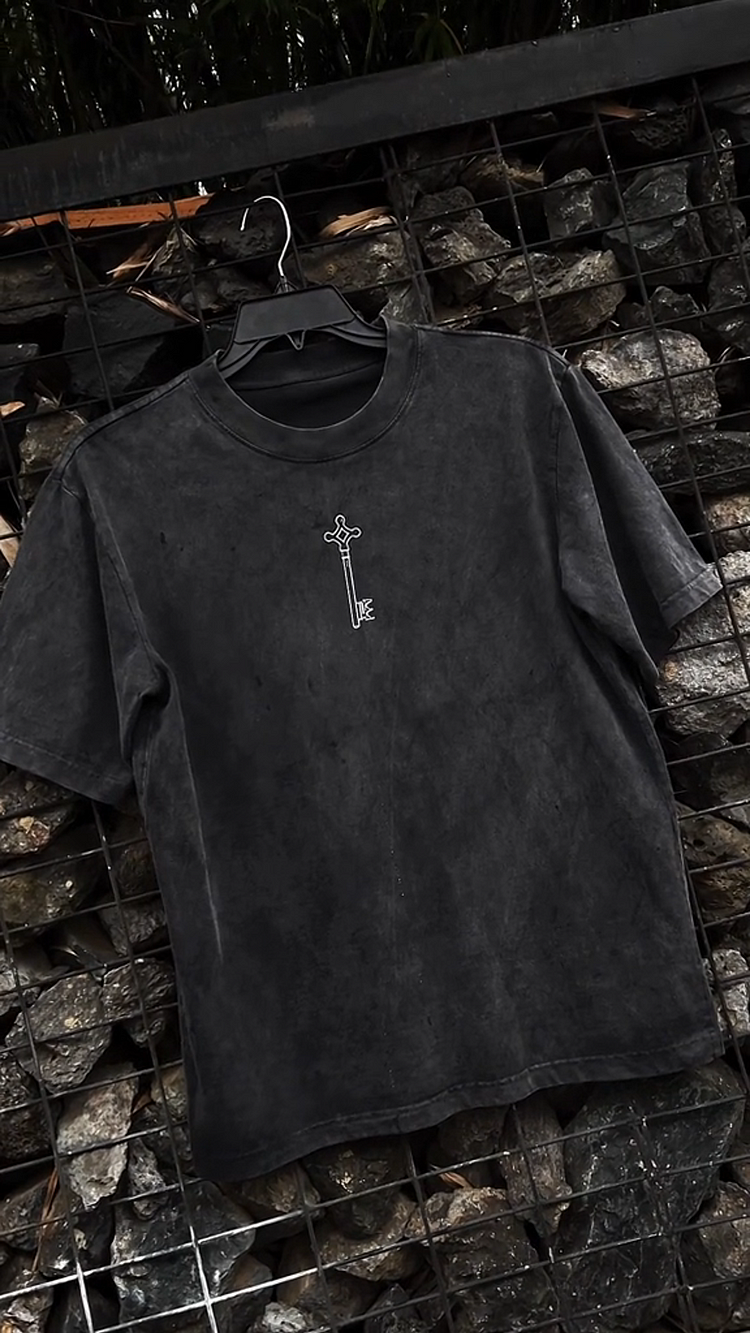 Attack On Titan Anime Double Printed Vintage Tee