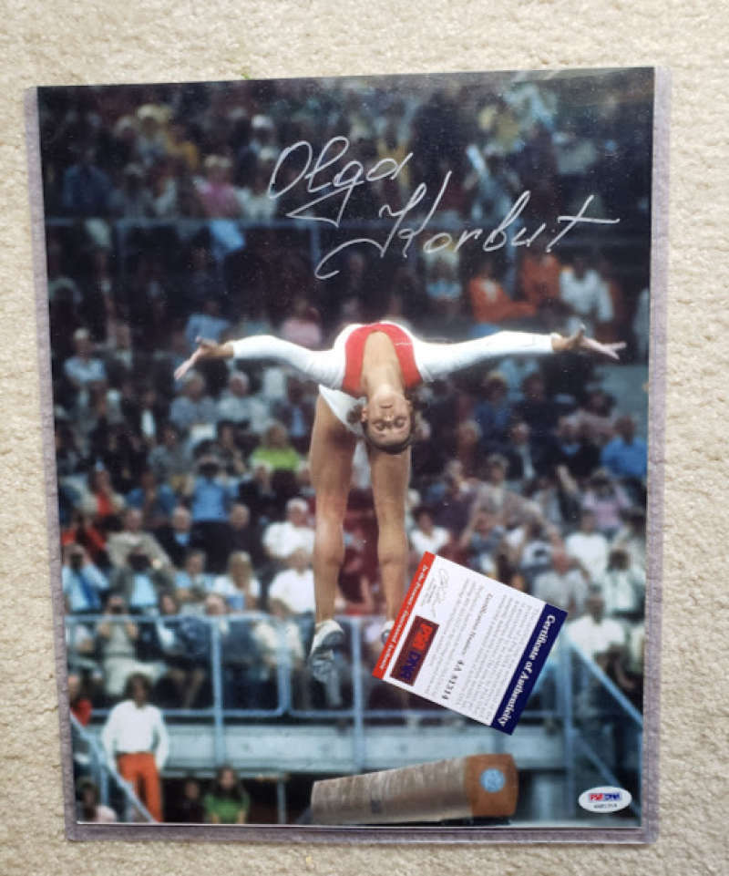 Olga Korbut Psa Dna Coa Autograph 11x14 Photo Poster painting Hand Signed Authentic