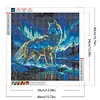 Diamond Painting -DIY Round Drill Starlight Wolf(40x40cm)