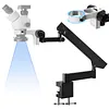 [US Local Warehouse] Aluminum Alloy Stand Holder Adjusted Up and Down for Binocular Stereo Microscope