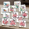 12Pcs Butterfly Dragonfly DIY Diamond Painting Greeting Cards for Adults Gifts