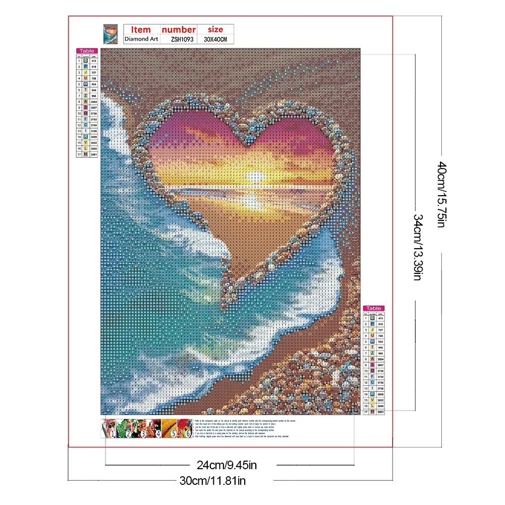 Diamond Painting - Full Round Drill - Beach(Canvas|30*40cm)