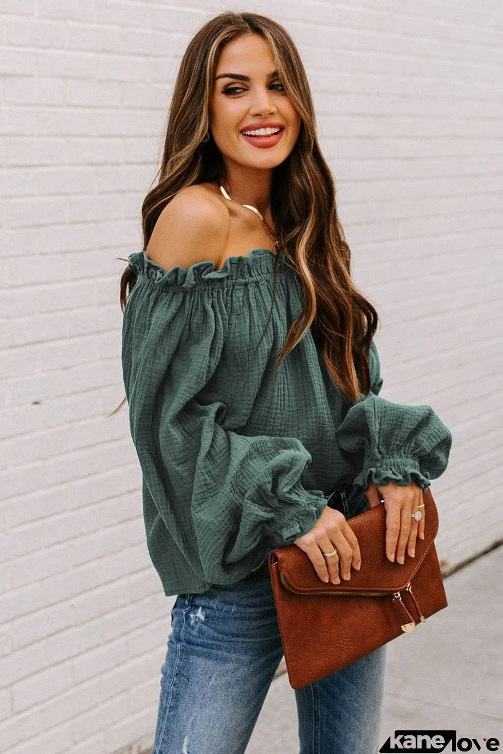 Off-the-shoulder Ruffle Top