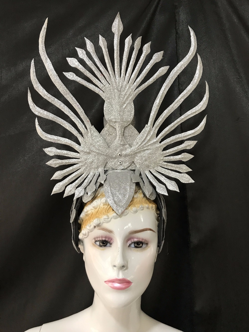 VCshoes Brazil Rio Spanish Cuba Santiago Havana Venice Dionysia Carnival Float Mask Dress Masque Ball Costume Samba Plumage Plume Headd