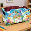 5D DIY Diamond Painting Art Decorative Storage Box Wood Storage Clutch (Gnome)