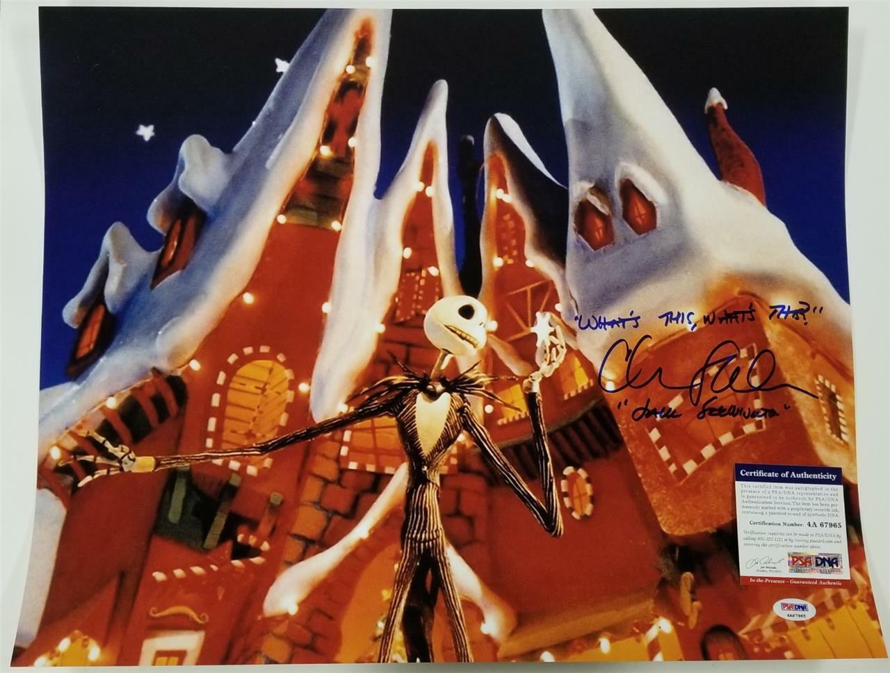 Chris Sarandon signed 16x20 Photo Poster painting #10 Jack Skellington Quote B ~ PSA/DNA COA