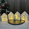 Silicone Bunny Atmosphere Lamp DIY Mold for Easter Home Decoration (5-Piece Set)