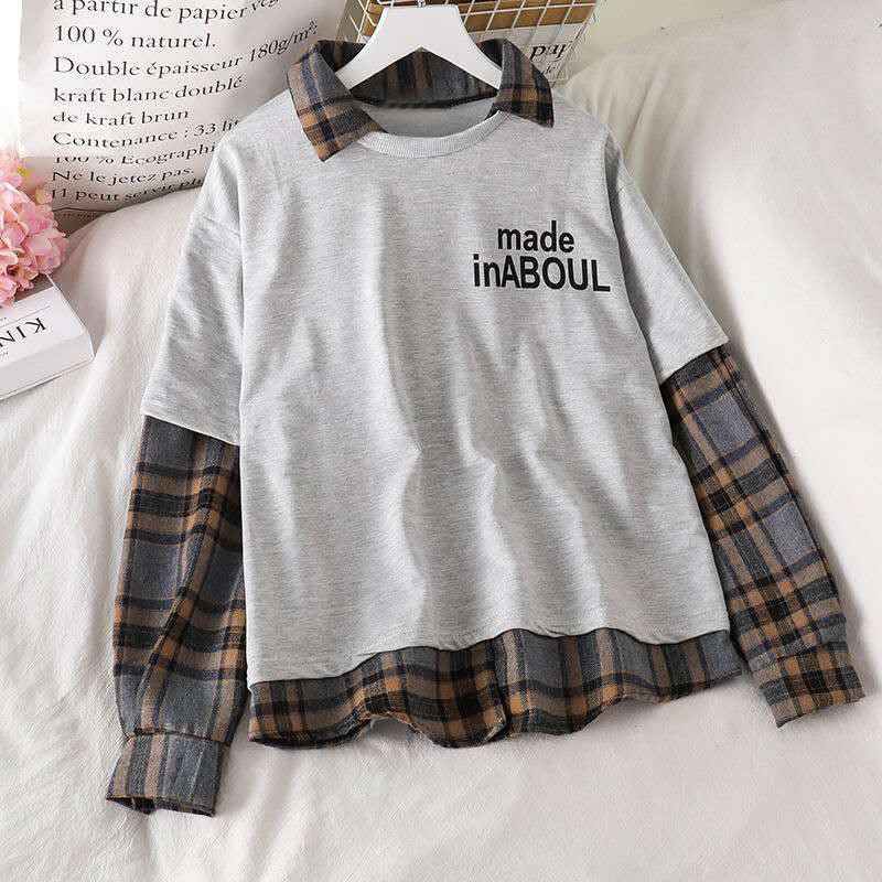 Autumn Spring  Women Casual Joggers 2 Piece High Waist Loose Female Hip Hop Trousers With Blouse Funny  Streetwear Femme