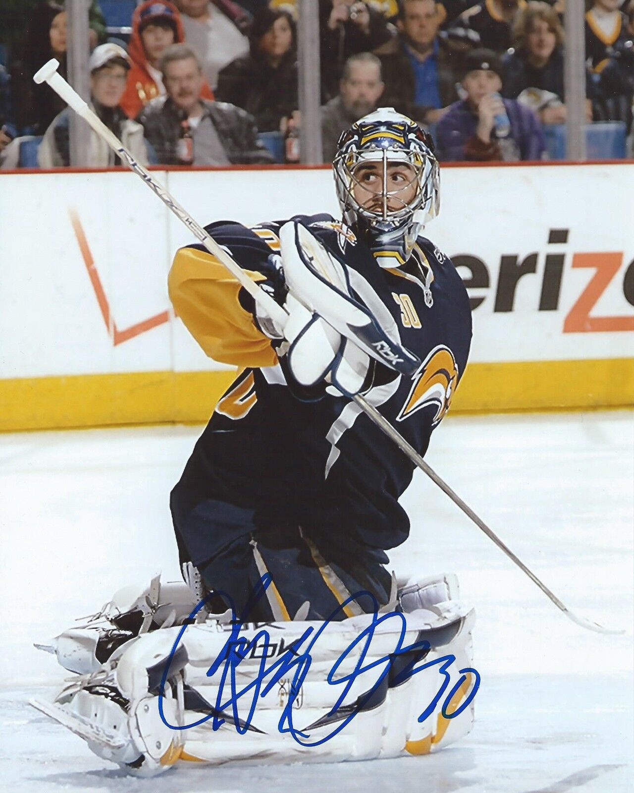 Ryan Miller Signed 8x10 Photo Poster painting Buffalo Sabres Autographed COA B