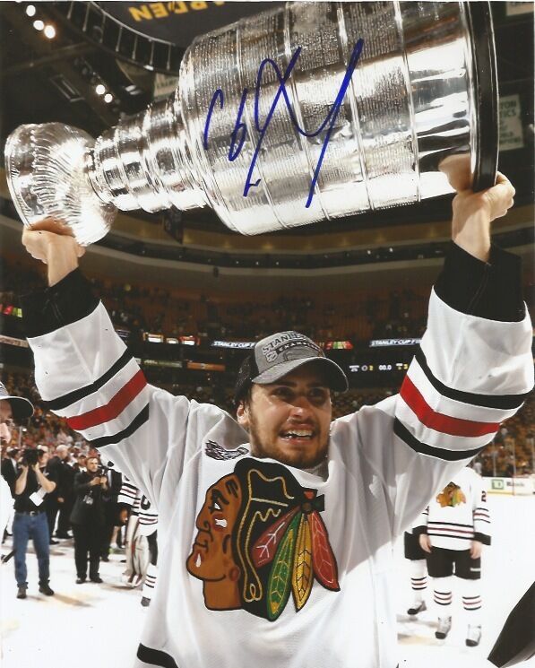 Chicago Blackhawks Marcus Kruger Stanley Cup Signed Autographed 8x10 Photo Poster painting COA A