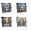 Promotion 4Pcs/set Diamond Painting-DIY Full Round Drill Christmas(30*30 CM)