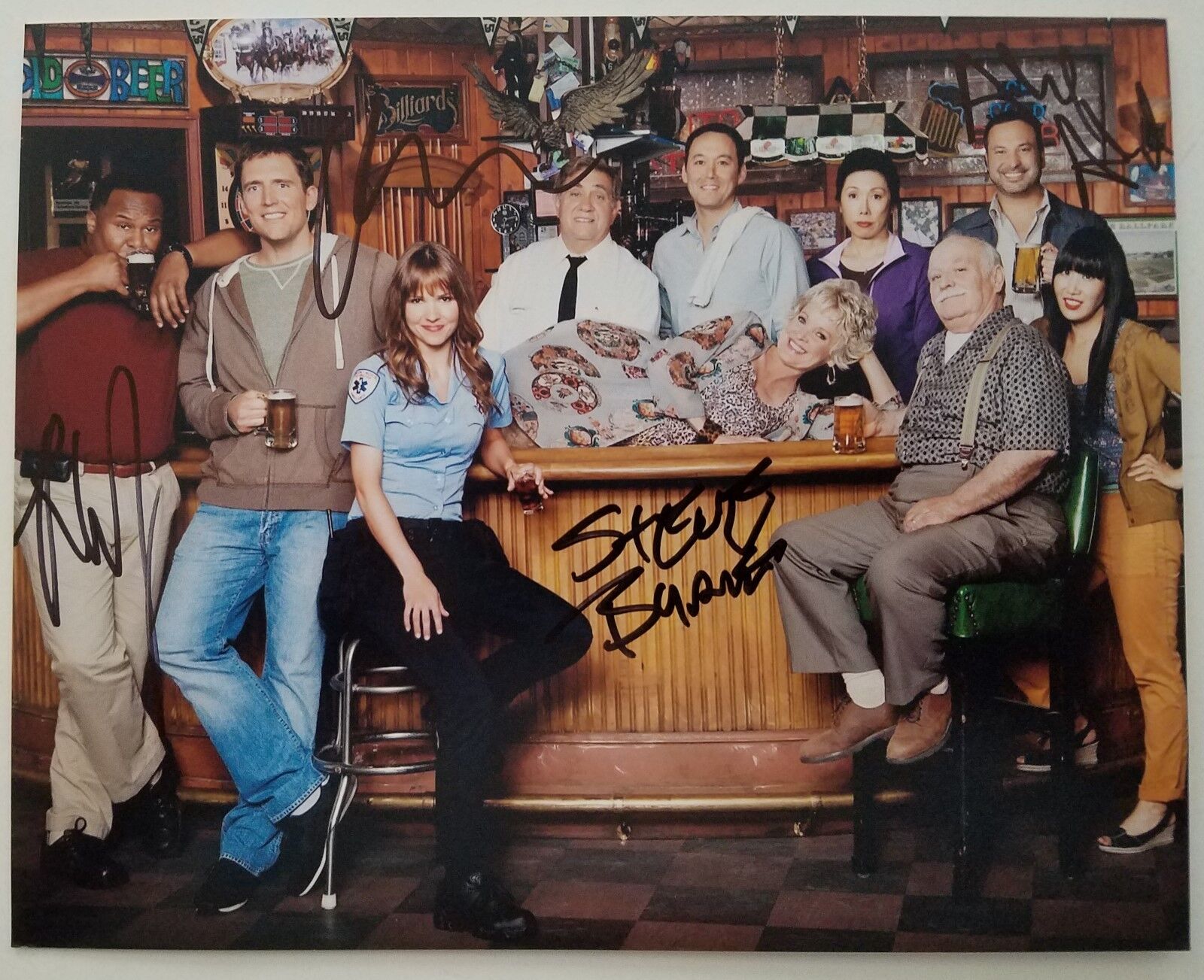 Sullivan & Son Cast Signed 8x10 Photo Poster painting Steve Byrne Owen Benjamin Roy Wood Jr RAD