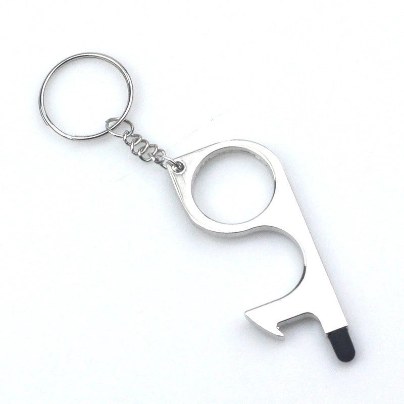 Minimalist Solid Color Alloy Plating Keychain